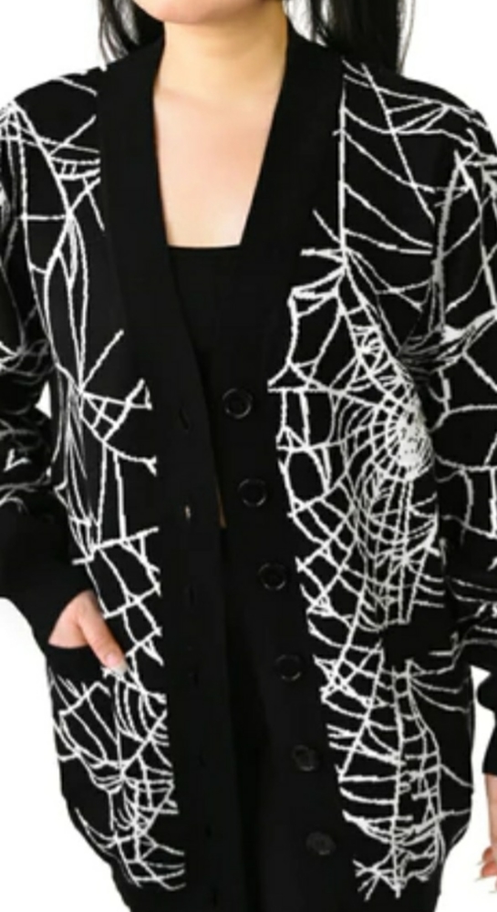ISO - Foxblood Cobwebs Cardigan M/L